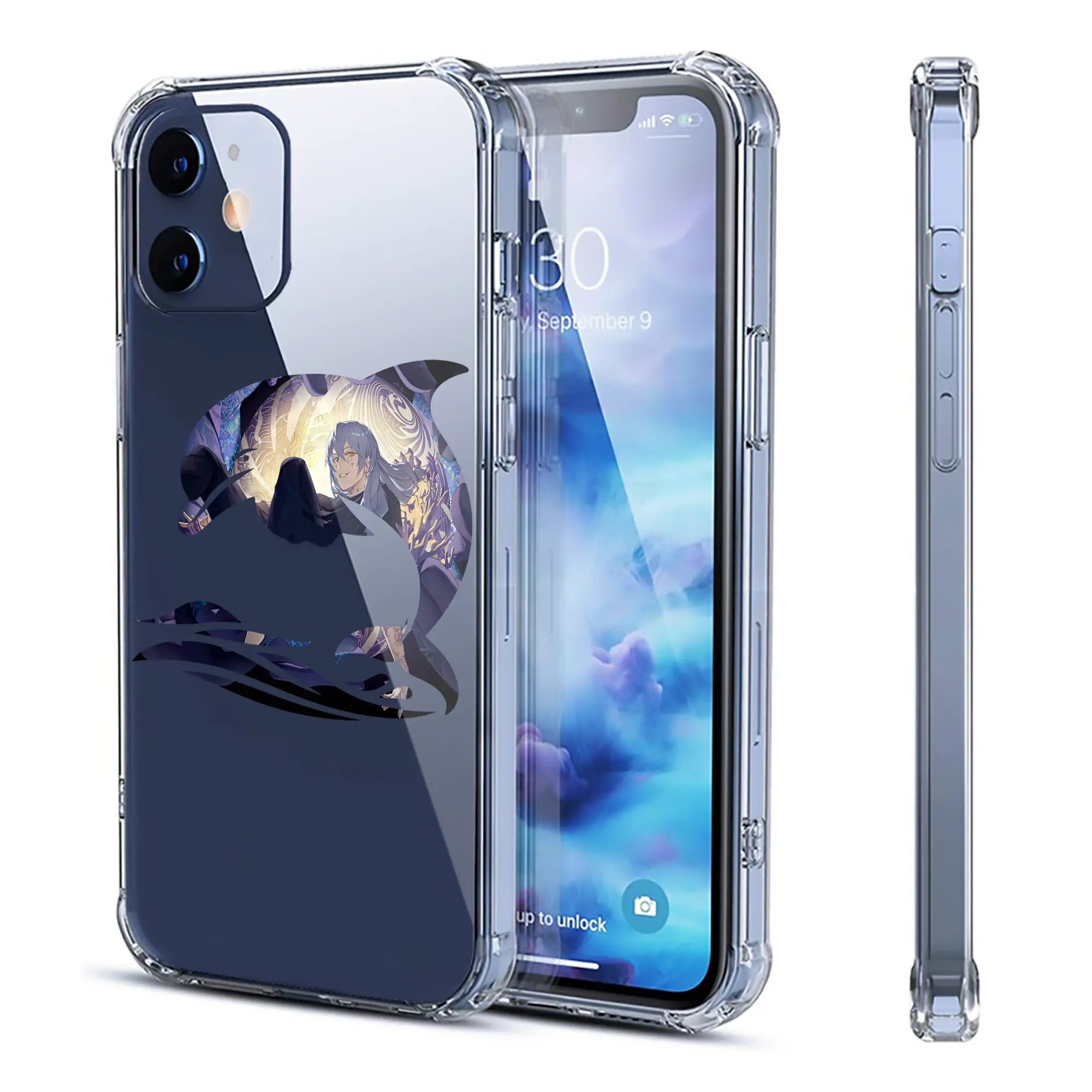 呪術廻戦 グッズ,真人 - IPhone 12シリーズ対応 ・ 透明スマホケース ・ クリアソフトケース ・ TPU素材 ・ 耐衝撃 ・ 高密着 ・ 防汚 防指紋 ・ 簡単着脱